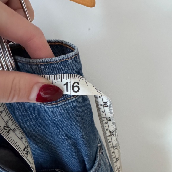 Veronica Beard Ines Girlfriend Lace Up High Rise denim jeans stone blue 30 - Picture 6 of 8